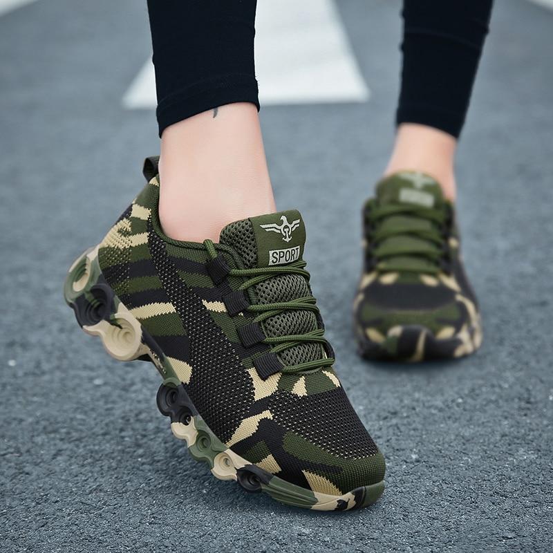 SERXO Camouflage Army Skateboard Shoes Women Fashion Sneakers 2018