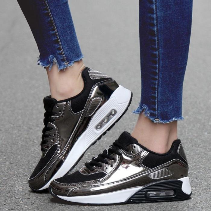 Women Casual Fashionable Lace-up Sneakers