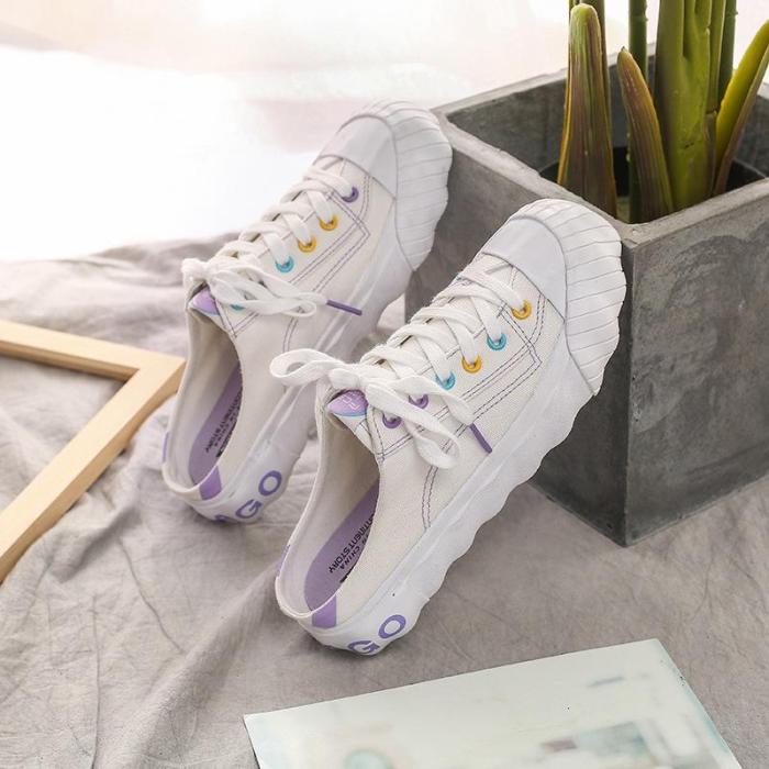 Flat Shoes Ins Canvas Shoes Sports Shoes for Women In Summer