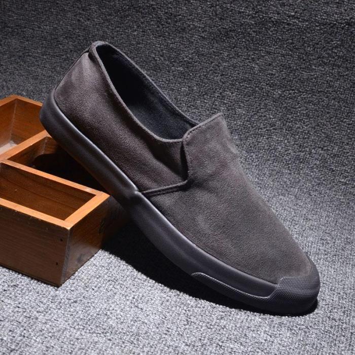 Brand New Breathable Men's Moccasins Shoes Korean Fashion Men's Flannelette Casual Shoes Flat Lazy Sneakers Men Loafers