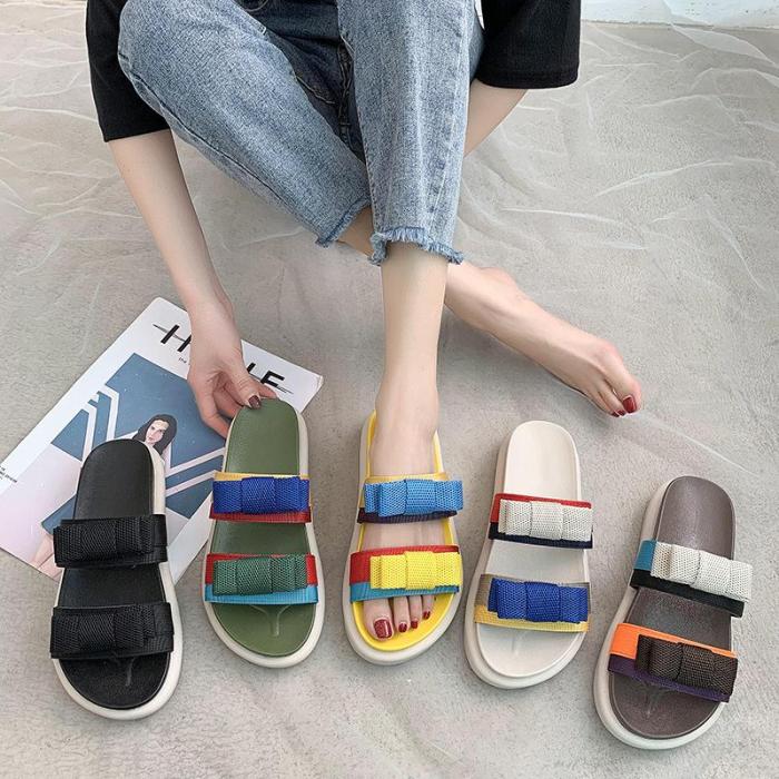 Slippers Women Wear New Summer Ins Large Size Sandals Casual Beach Sports Slippers
