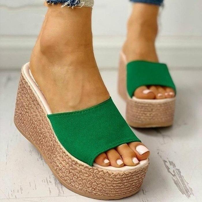 New Summer Women's Sandals Peep-Toe Shoes Woman High-Heeled Casual Wedges For Women High Heels Shoes
