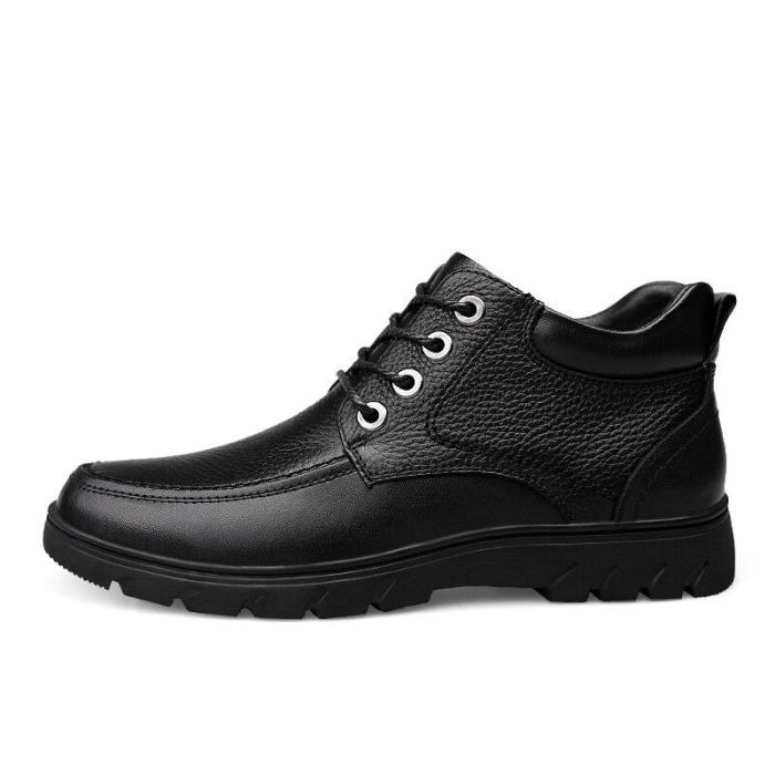 Shoes Genuine Leather Male Leather Shoe Retro Men's Dress Boots Ankle Boot