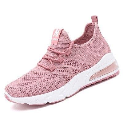 Shoes Flats Sneakers Comfort Summer Mesh Breathable Solid Slip Lace Up on Walking Shoes Sports Casual