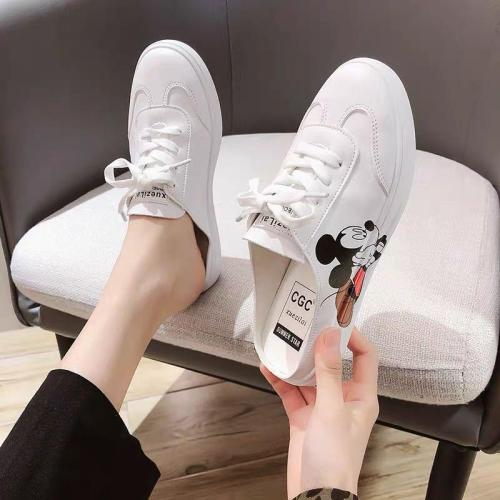 Flats White Shoes for Women2020 Print Shoes In Summer