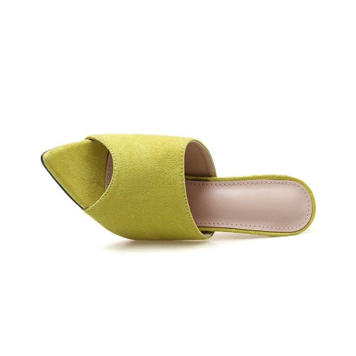 New Summer Slippers Thin High Heels Sandals Women Shoes Sexy Slippers Sandals Pumps