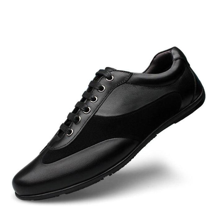 Man Leather Shoes Design Spring Summer Male Casual Shoe Genuine Leather Flats Men's Walking Footwear Big Size