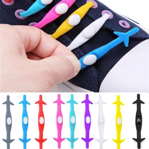 Lazy No Tie Elastic Silicone Shoe Laces Athletic Running Sport Shoelaces Children and Adult Shoe Strings for Sneakers