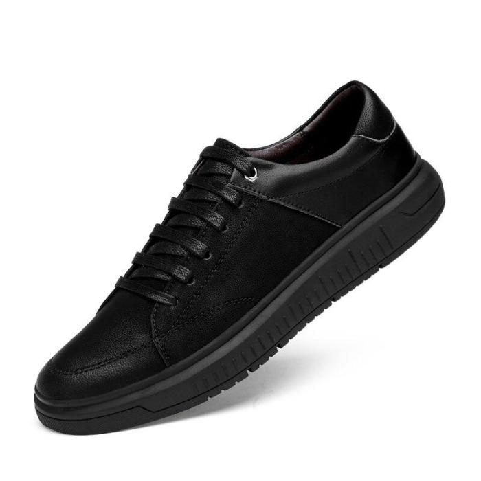 Man Leather Shoes Casual Footwear Fashion Male Sneakers Clax Men's Walking Shoe Design