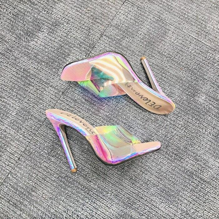 Sexy Slippers Open Toe Thin High Heels Summer Women Party Shoes Ladies Stiletto Sandals