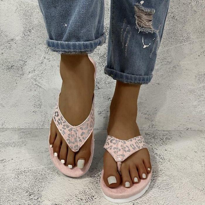 2020 Summer New Women's Beach Slippers Flat Sandals Open Toe Outdoor Flat Shoes