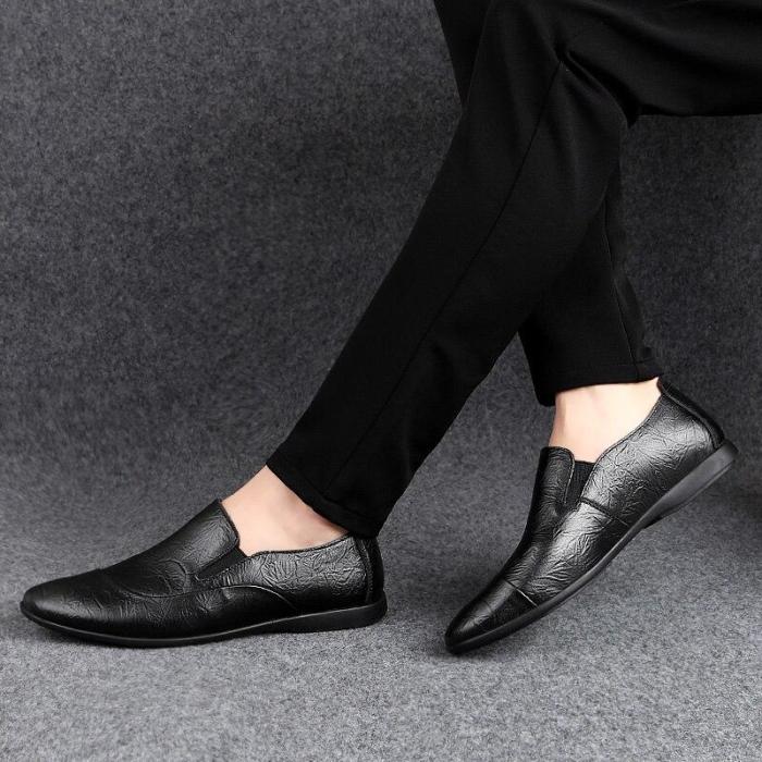 Man Leather Shoes Slipons Spring Summer Male Casual Shoe Breathable clax Men's Loafers Moccasins Genuine Leather