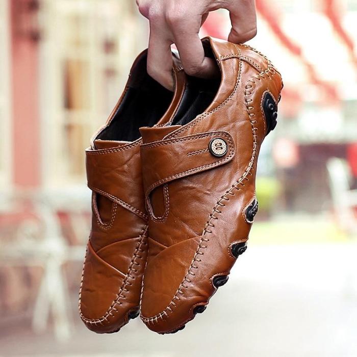 Men Casual Shoes Fashion Men Shoes Genuine Leather Men Loafers Slip on Men's Flats Driving Shoes