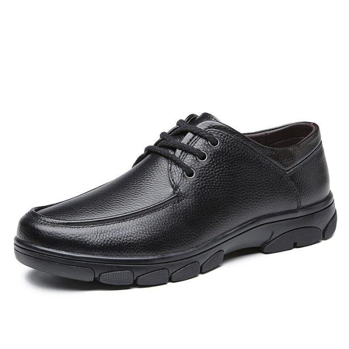 Man Leather Shoes Spring Male Dress Formal Shoe Genuine Leather Clax Men's Derby Footwear