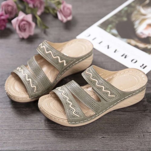 Fashion Wedges Shoes for Women Slippers Shoes with Heels Sandals