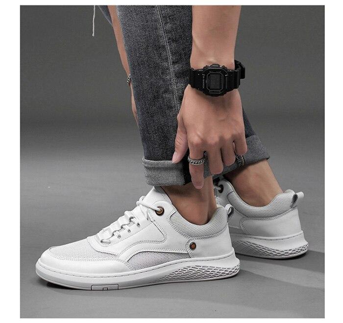 Man Sneakers Fashion Summer Breathable Mesh Shoes Male Casual Shoe Men's Footwear White Soft