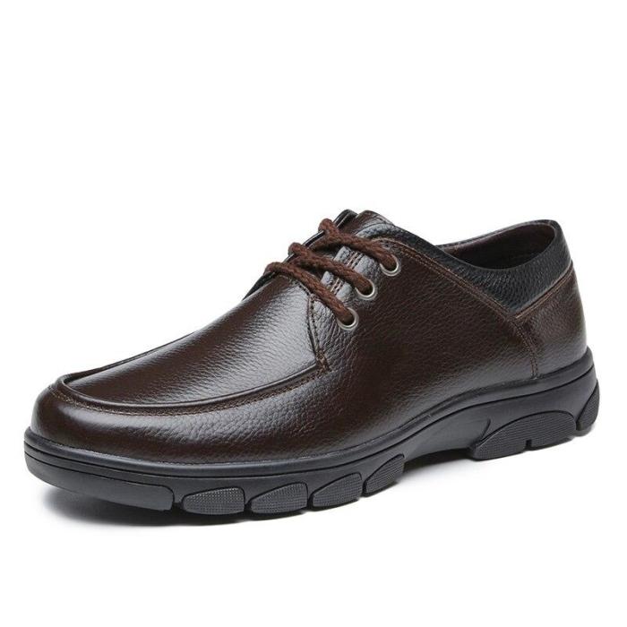 Man Leather Shoes Spring Male Dress Formal Shoe Genuine Leather Clax Men's Derby Footwear