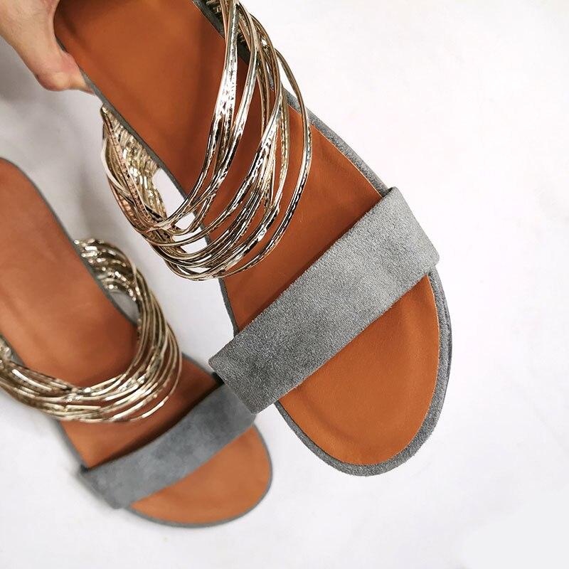 ladies summer slip on sandals