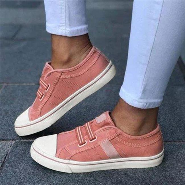 Women's Fashion Round Toe Casual Flat Canvas Shoes
