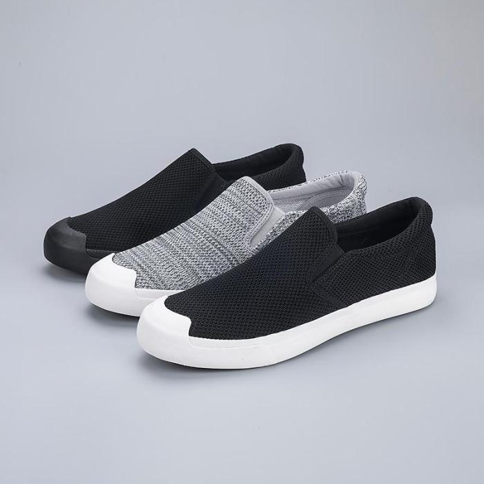 Men's Casual Shoes Fashion Men's Comfortable Slip-on Light Shoes Breathable Men's Vulcanized Shoes Loafers
