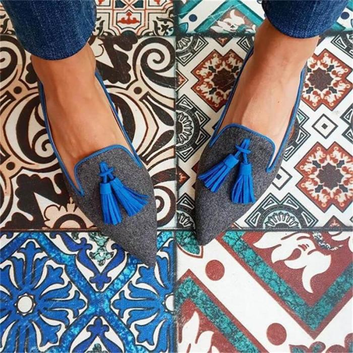 Women's Fashion Daily Tassel Pointed Toe Flats