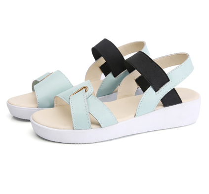 Female Summer Flat Sandals with Thick Bottom Shoes Open Toe Woman Sandals