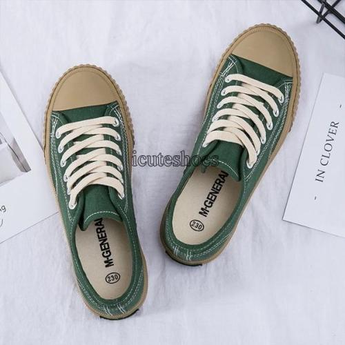2020 New Canvas Shoes Female Spring Shoes Flat Casual Shoes Flats