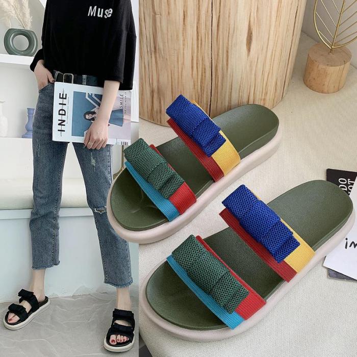 Slippers Women Wear New Summer Ins Large Size Sandals Casual Beach Sports Slippers