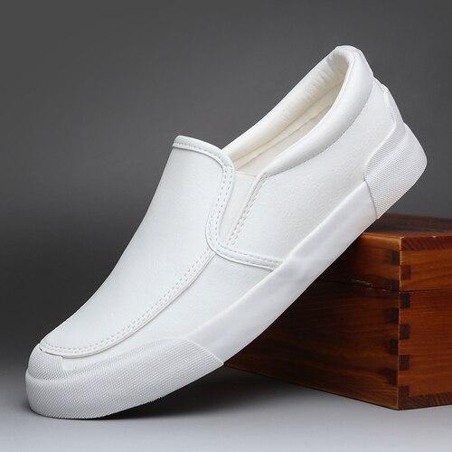 Brand Men's Casual Leather Shoes Summer Men's Leisure Loafer Shoes Colorful Lazy Men's British Style Shoes Plus
