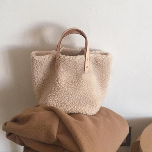 Handbag Large Capacity Winter New Soft Wool Plush Woman Bags Ladies Totes Shopping Bag Bolsa Feminine