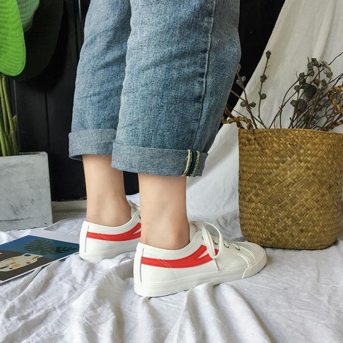 Summer Trend New Small White Shoes Retro Flat Shoes Sports Shoes
