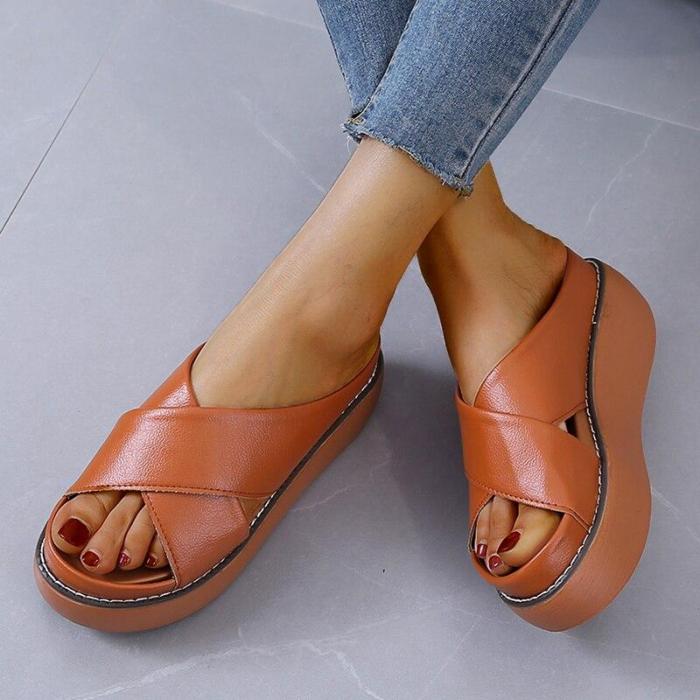 Women Platforms Sandals Fashion Beach Chunky Slippers Outdoor Casual Shoes