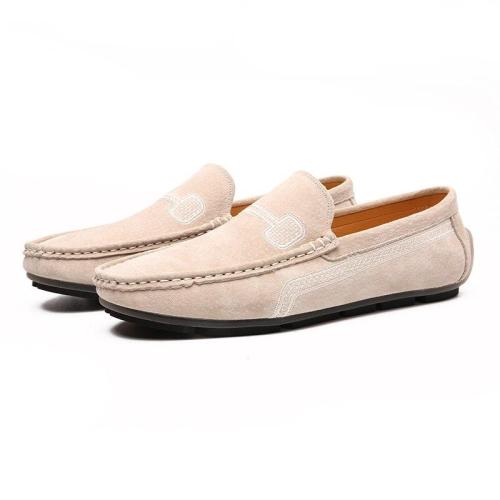 Genuine Leather Men Casual Shoes Classic Fashion Loafers Slip on Men Flats Male Driving Shoes Size