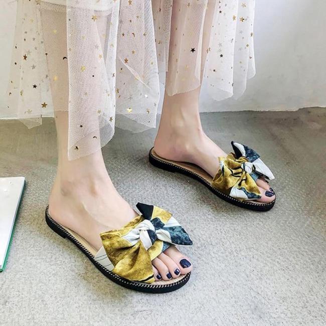 Canvas Mixed Colors Designer Slippers Shoes Women Flip Flops Outdoor Slides Sandals