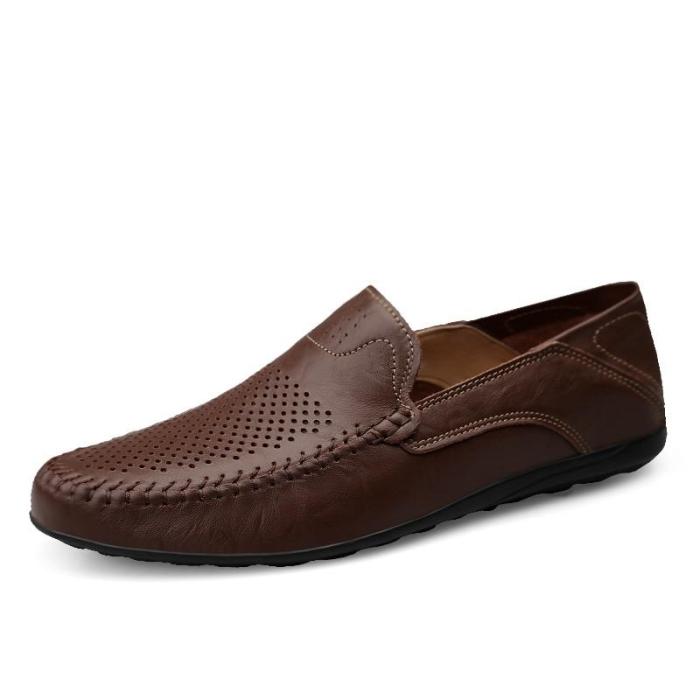 Genuine Leather Men Shoes Luxury Brand Casual Slip on Formal Loafers Men