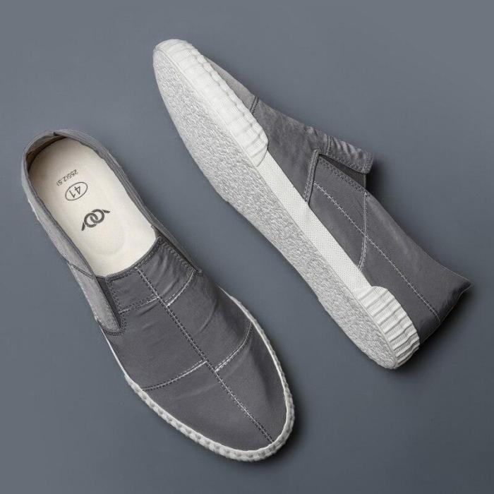 2020 Fashion Men's Canvas Sneakers Shoes Spring Men's Tide Slip on Men's Driving Loafer Shoes Men Shoes