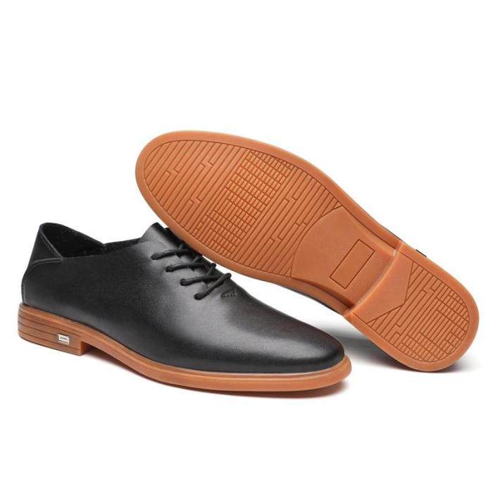 Man Leather Shoes Black Leisure Footwear Summer Autumn Men's Oxfords Dress Shoe New Arrivals