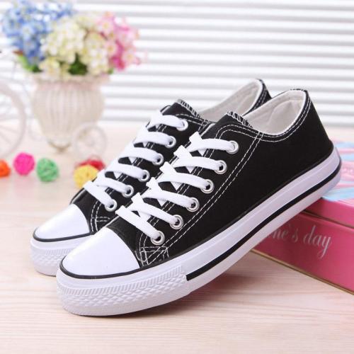 Women Shoes Female Casual Sneakers Comfortable Solid Red White Black Blue Canvas Shoes for Women Season