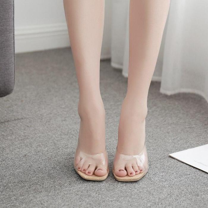 Sexy  Slippers Sandals Fashion Open Toed Thin Heels Women Slippers
