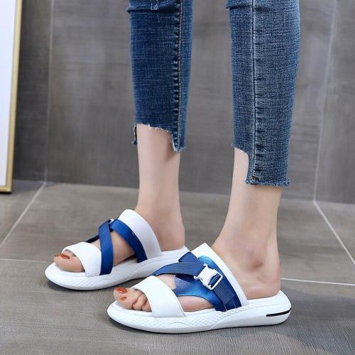 Flat Sandals Open Toe Comfortable Slides Woman Beach Shoes Summer Casual Outdoor Slippers