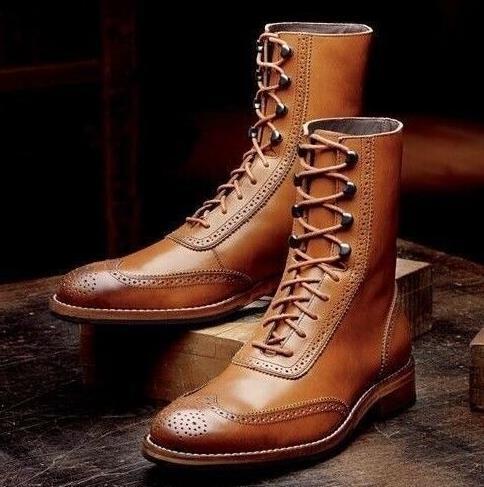 Men PU Leather Fashion Shoes Low Heel Fringe Shoes Dress Shoes Shoes Spring Boots Vintage Classic Male Casual