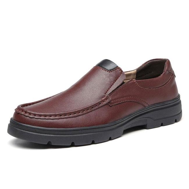 Man Leather Shoes Spring Male Loafers Casual Shoe Clax Men's Walking Footwear