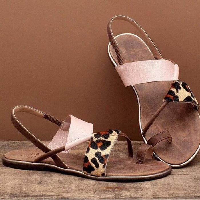 2020 Summer New Woman's Outdoor Flat Sandals Open Toe Fashionable Comfortable Beach Shoes Leisure Plus Size 43