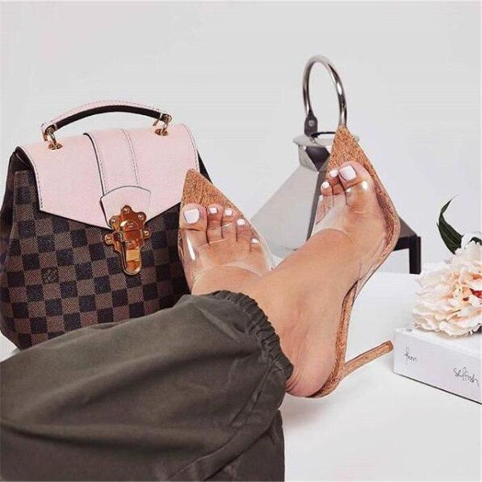 Pointed Peep Toe High shoes heeled Shoes Ladies Party Heels slippers Women Pumps