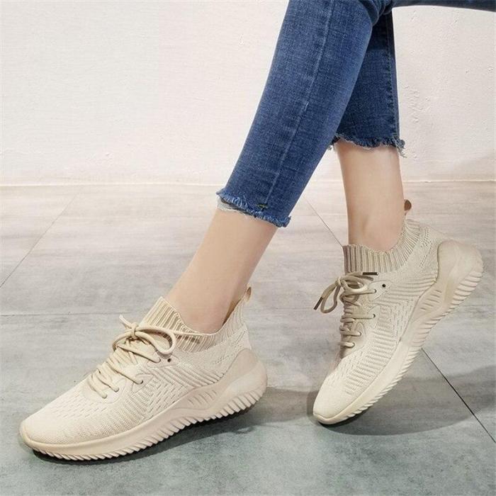 Summer New Sneakers Breathable Mesh Women's Running Shoes Flat Soft  Vulcanized Shoes Female Outdoor Sneakers
