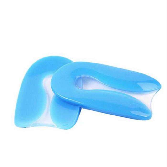 Silicone Gel Insole Comfortable U-Shape Plantar Heel Protector Cushion Insert Shoe Pad  Foot Care for Men Women