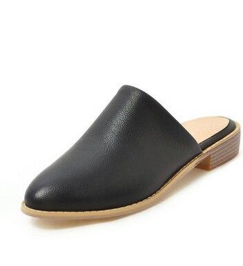 Fashion Pu Leather Women's Summer Slippers Elegant Comfortable Flat