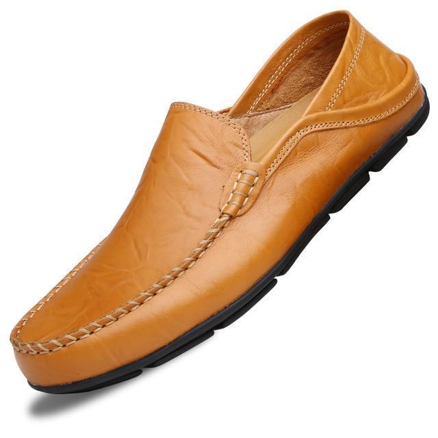 Men's Genuine Leather Loafers Casual Flat Shoes