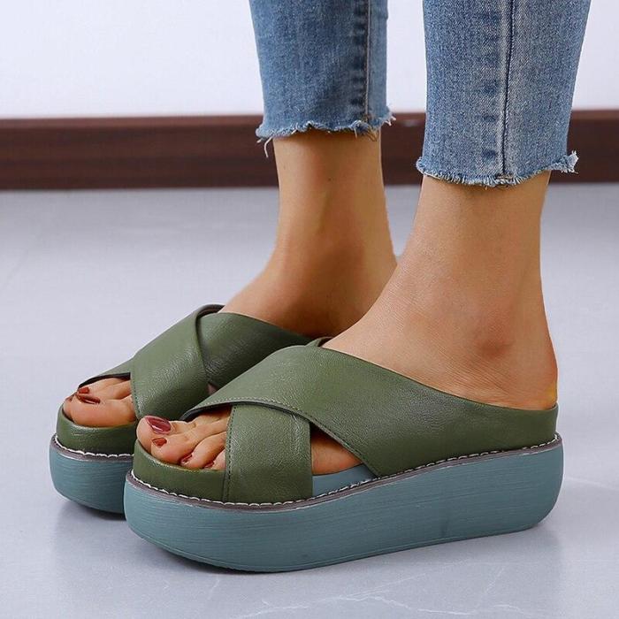 Women Platforms Sandals Fashion Beach Chunky Slippers Outdoor Casual Shoes