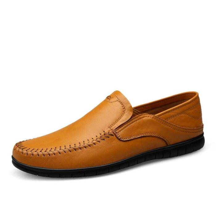Men Shoes Casual Luxury Brand Summer Mens Loafers Genuine Leather Moccasins Comfy Breathable Slip on